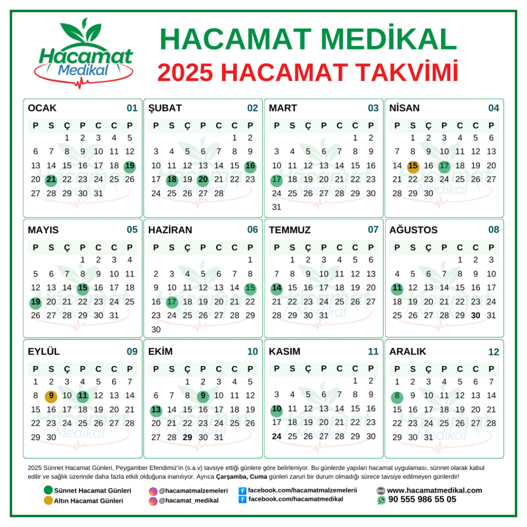 2025 sünnet hacamat günleri