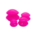 silikon masaj kupası 4lü set pembe